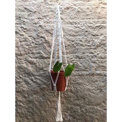 Suporte plantas macramê cru Anabel