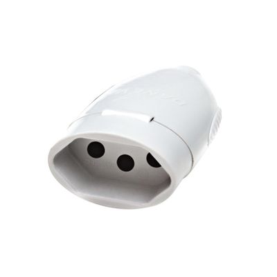 Tomada Desmontavel Daneva 2P+T 20A / 250V REF.1618 Branca