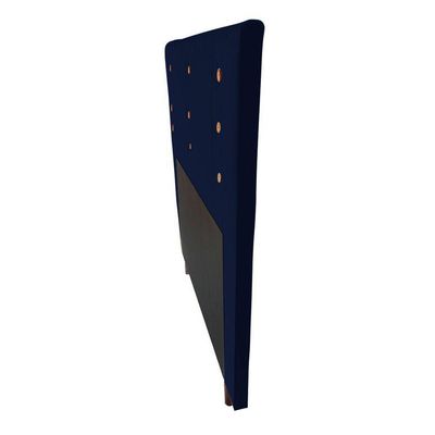 Cabeceira Cama Box Solteiro Roma 90cm Veludo Azul Marinho