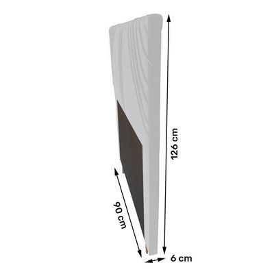 Cabeceira Cama Box Solteiro Lisboa 90cm Corano Branco