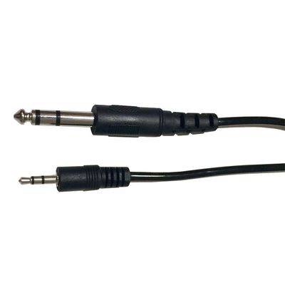 Cabo P2 Stereo X P10 Stereo 2 Metros Preto