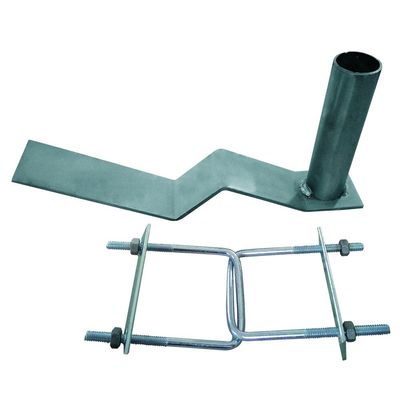 Suporte Antena 313-AF Telha Francesa Tubo 3/ 4 com Suporte Prata Cromo