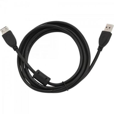 Cabo Extensor USB 2.0 a Macho X a Femea 5 Metros Preto Generico