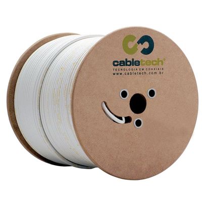 Cabo Coaxial Cabletech RGE-06 TSNET Preto 305 Metros 802216000T00CB21