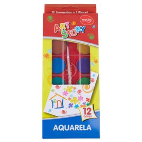 Aquarela-12-Cores-com-Pincel-Art-Story-Molin