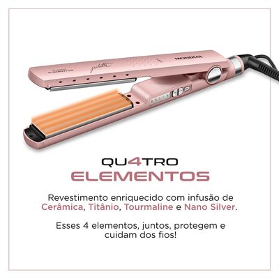 Prancha Alisadora By Juliette Mondial Golden Rose 60W Bivolt - P-JU-01 Bivolt