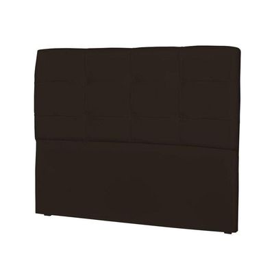Cabeceira Casal Cama Box 160cm London Corino Marrom