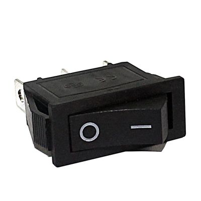 Chave Retangular Gangorra Preta 3T 15A 250VAC/  30A 125VAC KCD3-102
