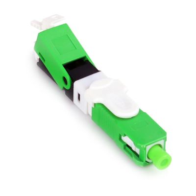 Fast Connector SC/APC com CLIP e Trava Verde