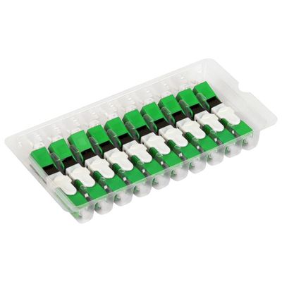 Fast Connector SC/APC com CLIP e Trava Verde