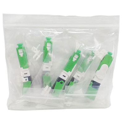 Fast Connector SC/APC com CLIP e Trava Verde