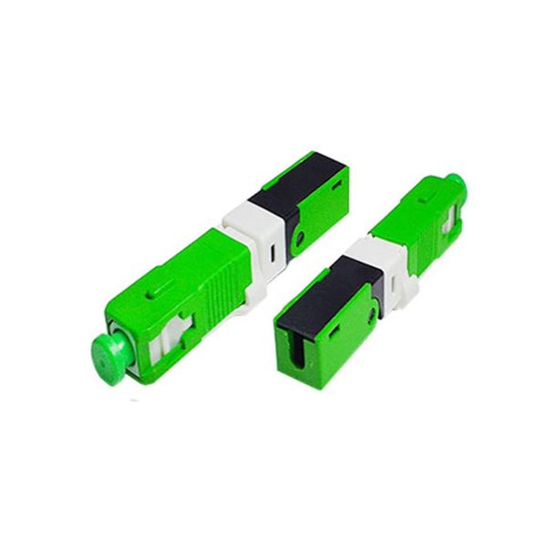 Fast Connector SC/APC com CLIP e Trava Verde