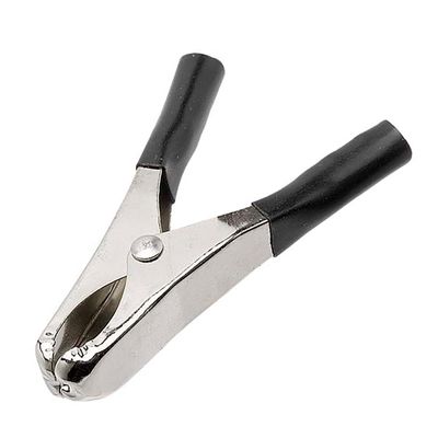 Garra Jacaré para Bateria 10A - 5 CM - Preta