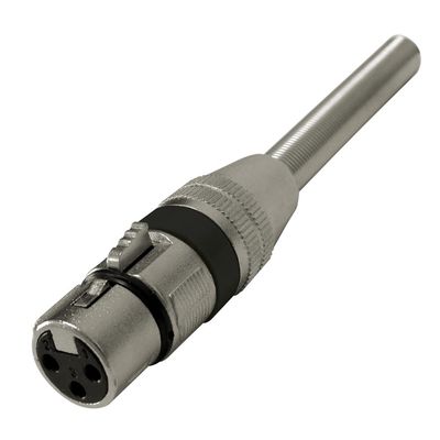 Plug Cannon Femea Preto Corpo Metalico com Mola