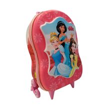 Mochila Com Rodas 3D Princesas - MaxToy