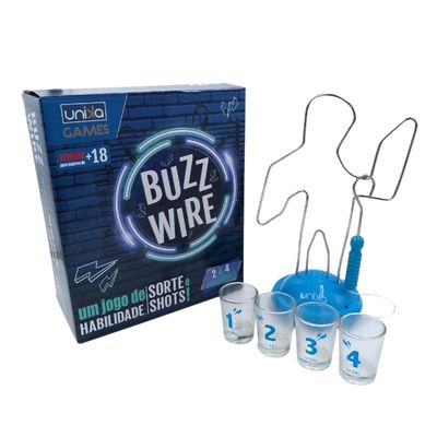Jogo De Shot Buzz Wire Com 4 Copos - Unika