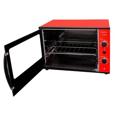 Forno Elétrico De Bancada Top 60 Fogatti Vermelho 110v