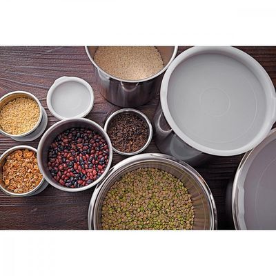 Recipiente Cucina Inox Tampa Plástica 16Cm 1,6 L