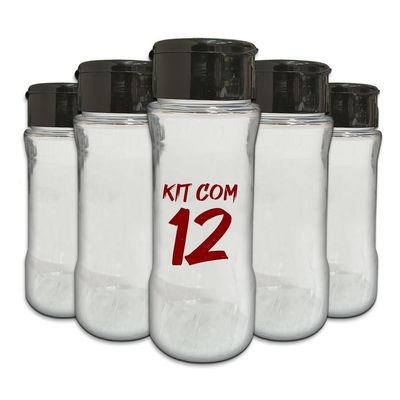 Pote Tempero Kit 12 Potes+24 Etiquetas Adesivas T130 Branca