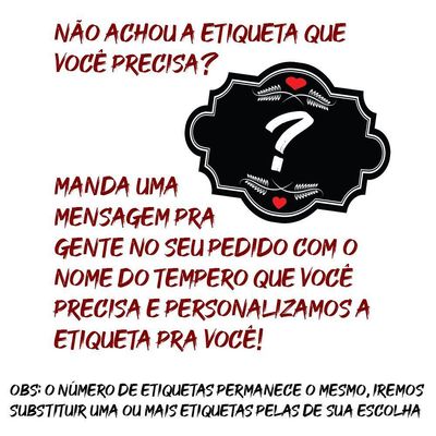 Pote Tempero Kit 8 Potes+24 Etiquetas Adesivas Q170 Preta
