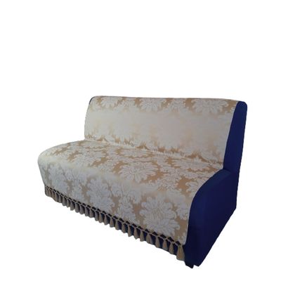 Capa manta sofá sala xalé dourada jacquard  0,90x1,80