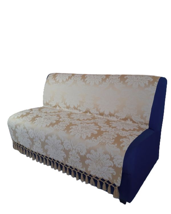 Capa manta sofá sala xalé dourada jacquard 0,90x1,80