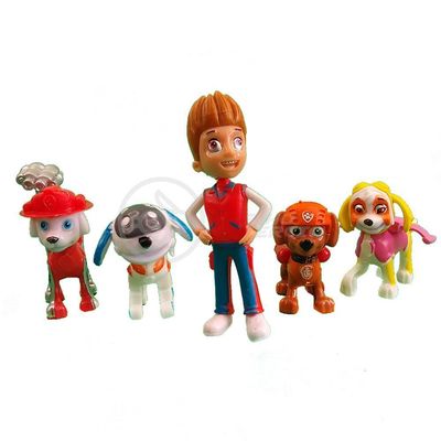 Kit 5 Bonecos Patrulha Canina Com 4 Skat Robo Dog 26