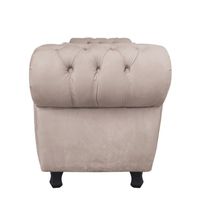 Recamier com Baú Grécia 195cm Suede Bege
