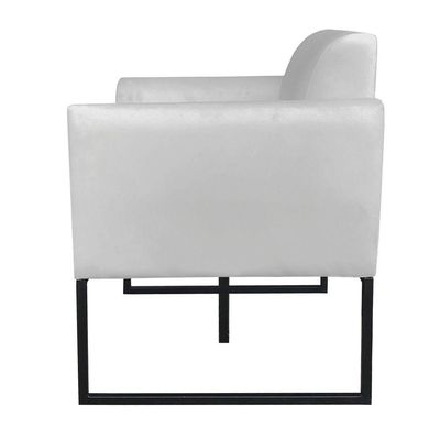 Kit 01 Namoradeira 01 Poltrona Marisa Base Metálica