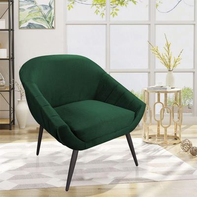 Kit 01 Namoradeira 02 Lugares E 01 Poltrona Giovana Veludo Pés Palito De Ferro Verde Esmeralda