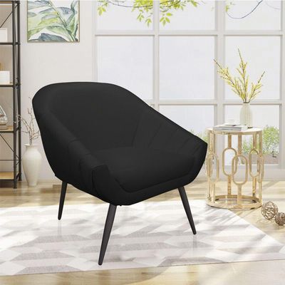Kit 01 Namoradeira 02 Lugares E 02 Poltronas Giovana Corino Pés Palito De Ferro Preto