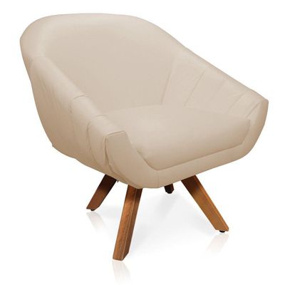 Kit 01 Namoradeira 02 Lugares E 02 Poltronas Giratória Giovana Corino Mm30 Bege
