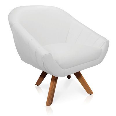 Kit 01 Namoradeira 02 Lugares E 02 Poltronas Giratória Giovana Corino Branco Mm30