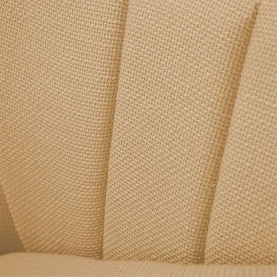 Kit 02 Poltronas Giovana Linho Areia A27 Pés Palito De Ferro