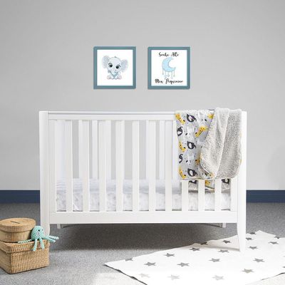Kit 2 Quadro Infantil Elefante Menino 1