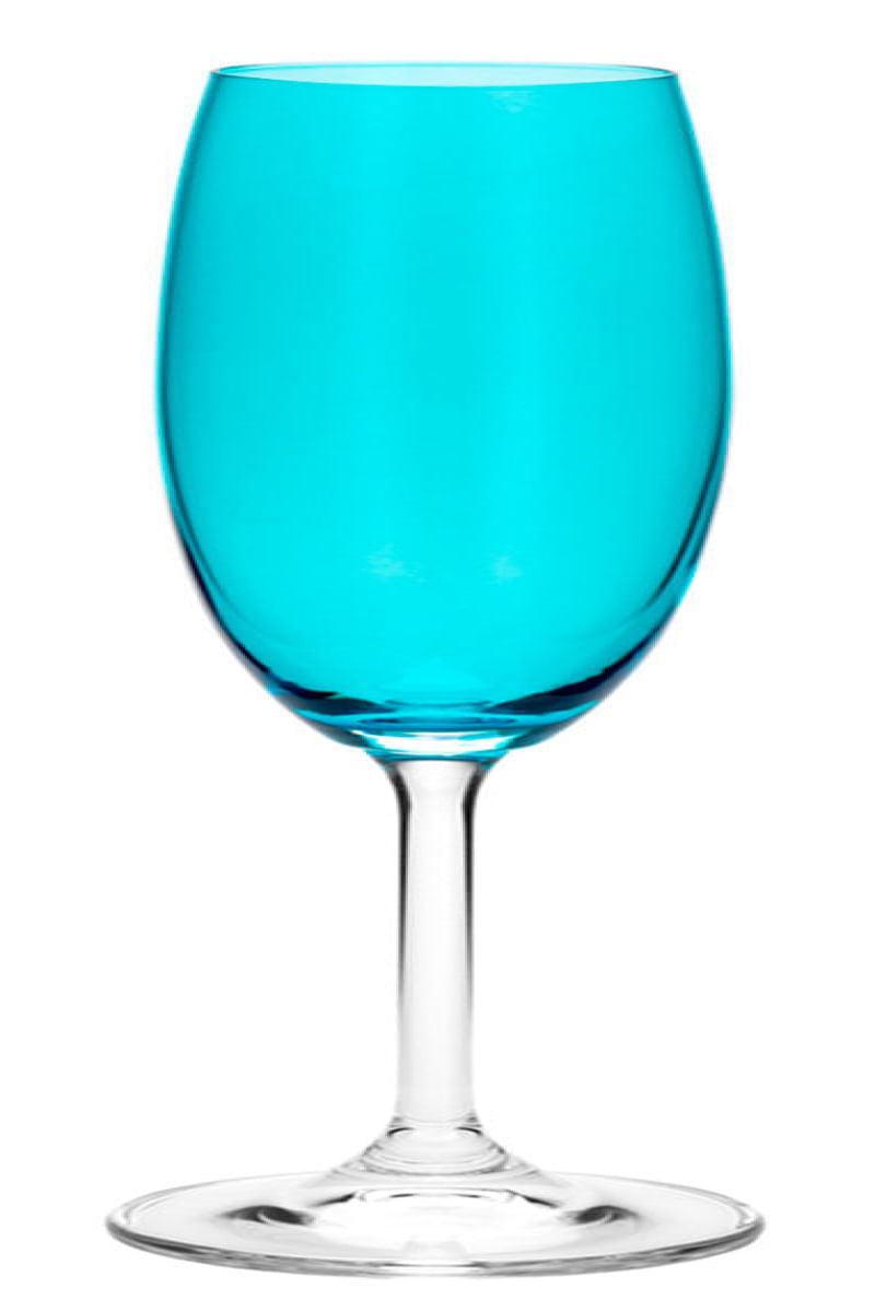 Conjunto com 6 taças cristal ecológico p/champanhe Gastro/Colibri turquesa 220ml