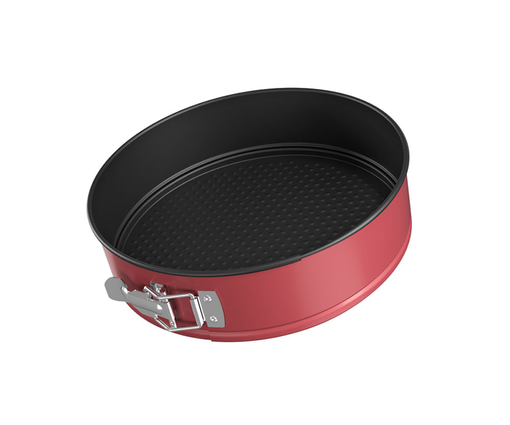 Forma redonda desmontável 26x7cm Brinox - Cereja