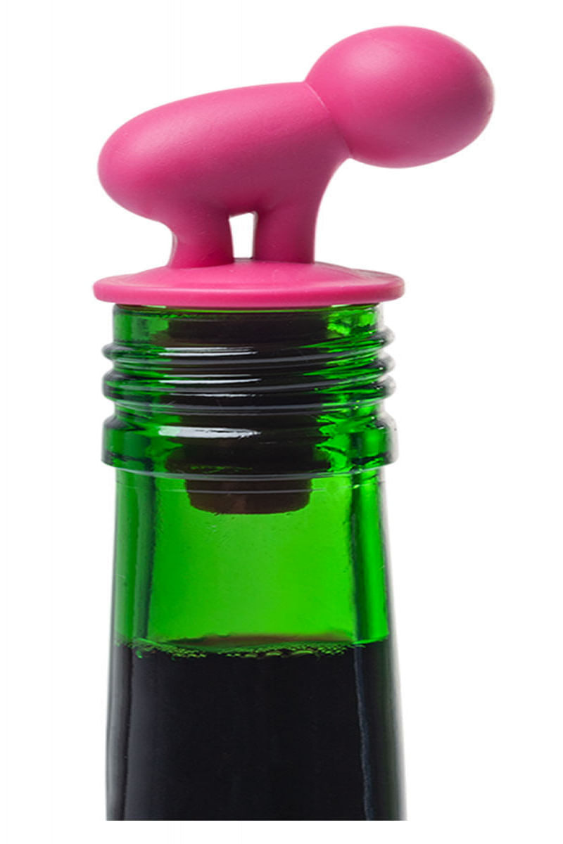 Kit 7 peças rolha vinho e identificadores de taça Descomplica
