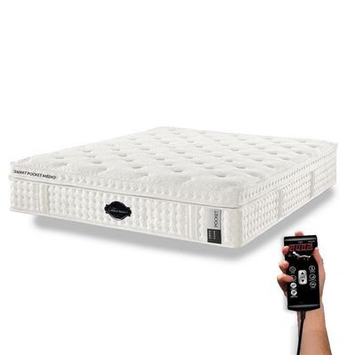 Colchão Pocket Medio Plus Kit Spa Medida King 193X203Cm