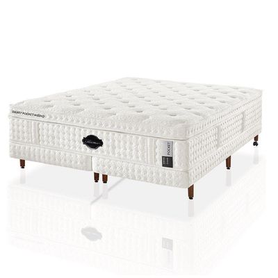 Colchão Pocket Medio Plus Box/Kit Spa Solteiro King96X203