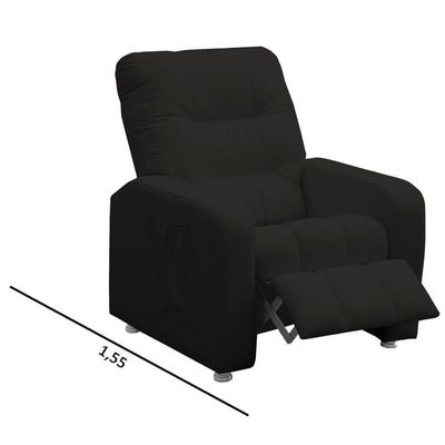 Poltrona Do Papai Reclinável Turim Corino Marrom - Speciale