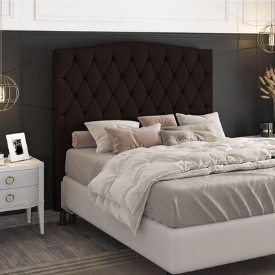 Cabeceira Estofada Box Queen Size 160cm Com Frame Marrom