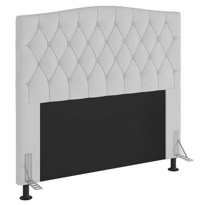 Cabeceira Estofada Box Queen Size 160cm Com Frame Branco