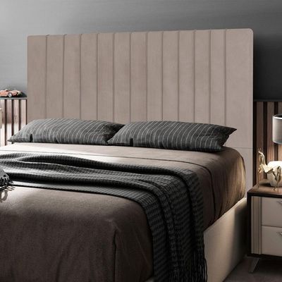 Cabeceira Cama Box Casal Nala 140cm Suede Bege