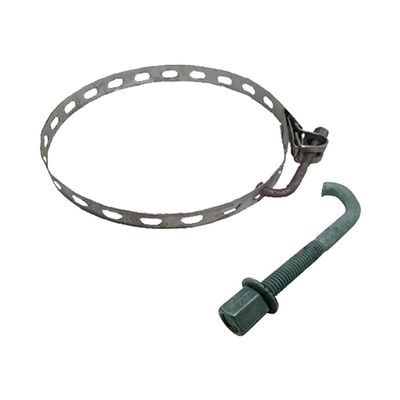 Abracadeira Ajustavel BAP 3 com Parafuso -GALVANIZADA a Fogo