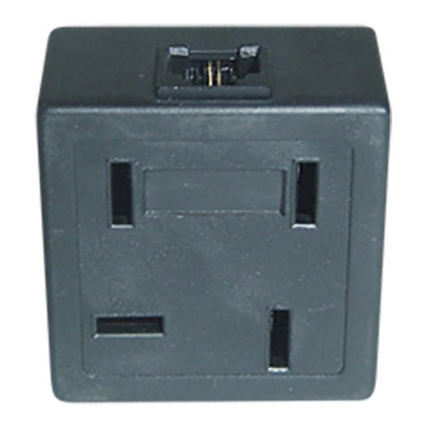 Plug Adaptador Duplo FONE/ FAX/ Modem Preto