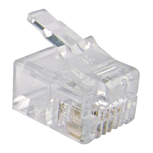 Plug Modular RJ-11 6X4 para Cabo de Telefone