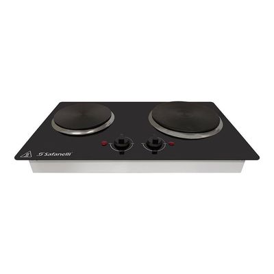Fogão Elétrico Embutir Gourmet 2 Placas Safanelli Mesa Aço