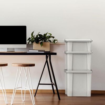 Caixa Organizadora Tramontina Office Transparente 30 L