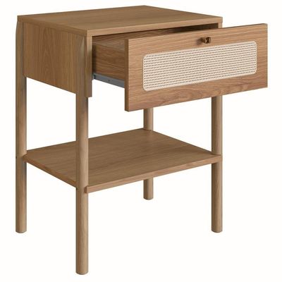 Mesa De Cabeceira 1 Gaveta Palhinha Hanover Artesano